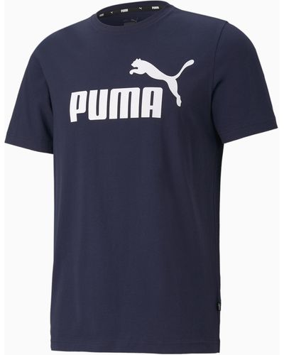 PUMA Ess Small Logo Tee T-Shirt - Bleu