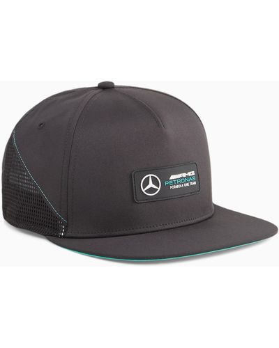 PUMA Mercedes-AMG PETRONAS Cap mit flachem Schirm - Schwarz