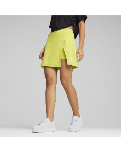 PUMA Falda Pantalón T7 - Amarillo