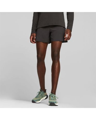 PUMA Seasons Lightweight 5" Woven Trail Running Shorts - Grey