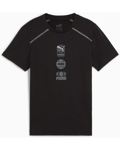 PUMA ACTIVE SPORTS T-Shirt mit Grafik Teenager Kinder - Schwarz