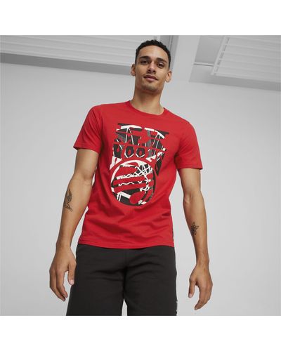 PUMA T-Shirt da basket Hooper da - Rosso
