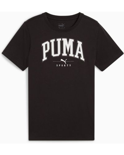 PUMA SQUAD Big Graphic T-Shirt Teenager - Schwarz