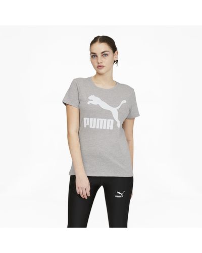 PUMA Classics Logo T-shirt - Gray