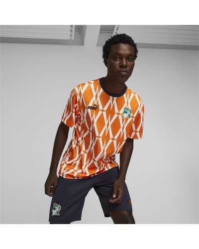 PUMA Ivory Coast Ftblculture T-shirt - Oranje