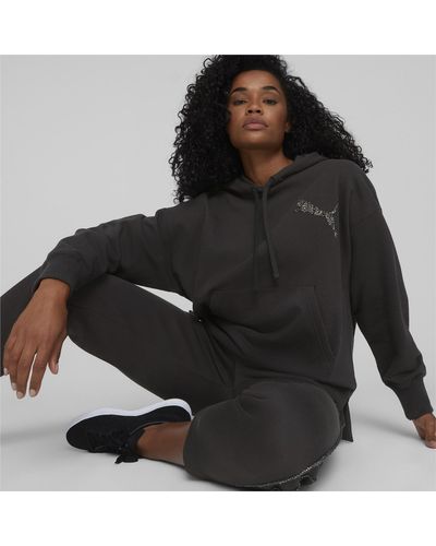 PUMA Swarovski-kristal Hoodie - Zwart