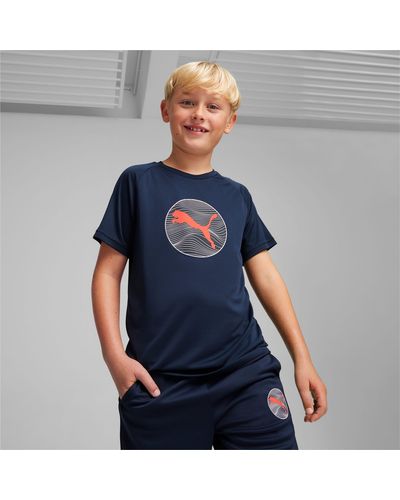 PUMA Active Sports T-shirt Met Print - Blauw