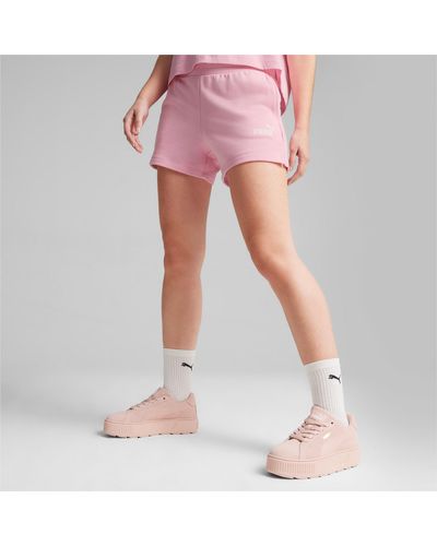 PUMA Essentials 4" Sweat Shorts - Pink