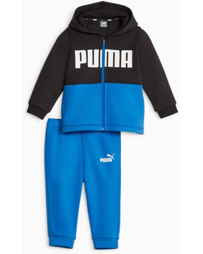 PUMA Minicats Colourblock Jogginganzug Baby Kinder - Blau