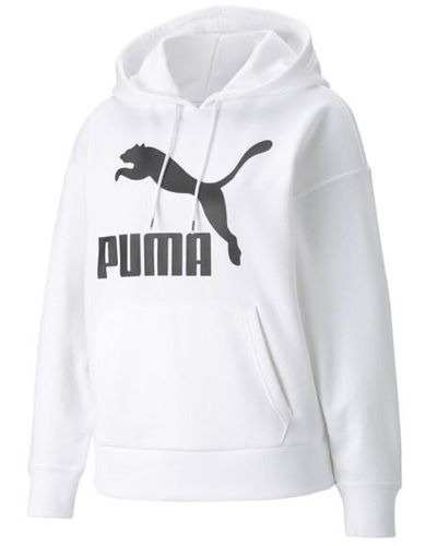 PUMA Classics Logo Hoodie - White