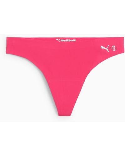 PUMA X Modibodi Seamfree Active Thong Light-moderate - Pink