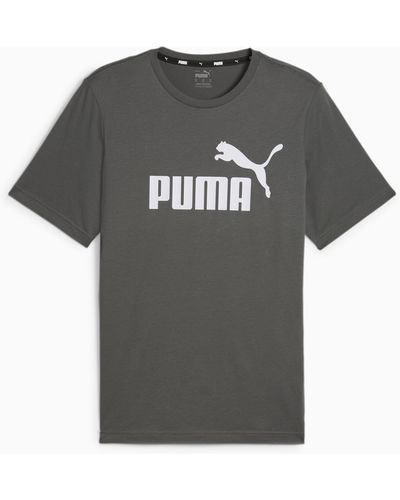 PUMA T-Shirt con logo Essentials - Grigio