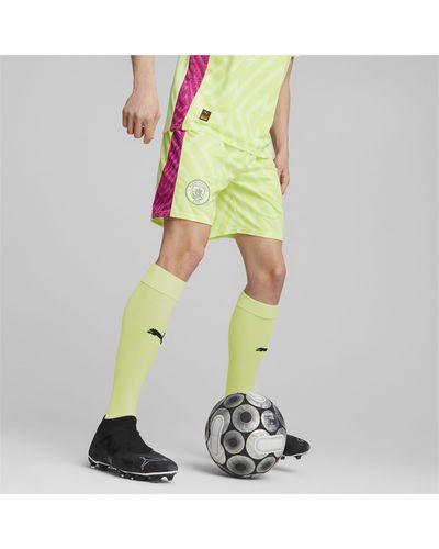 PUMA Shorts de Portero Manchester City - Amarillo