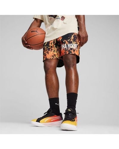 PUMA Straight Flames Basketball Shorts - Multicolour