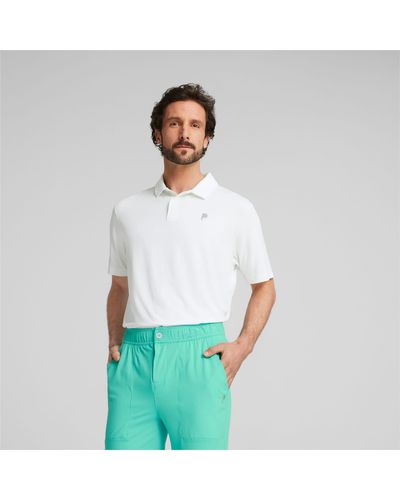 PUMA X PALM TREE CREW Golf-Poloshirt - Weiß