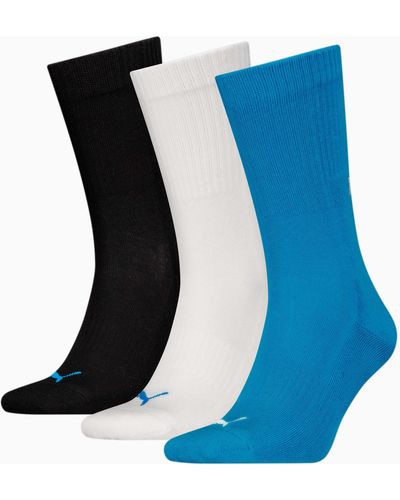 PUMA Uniseks Lange Sokken - Blauw