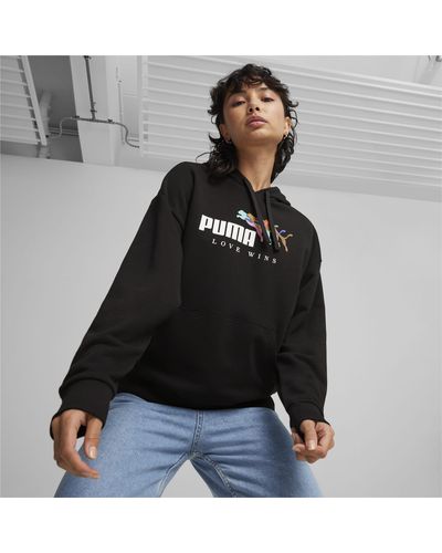 PUMA Ess+ Love Wins Hoodie - Black