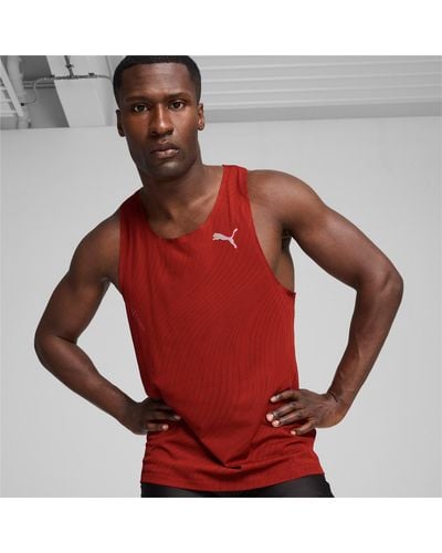 PUMA Run Ultraspun Running Singlet Shirt - Red