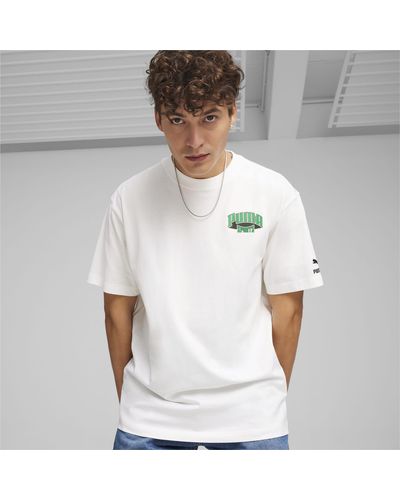 PUMA T-Shirt grafica Team da - Bianco