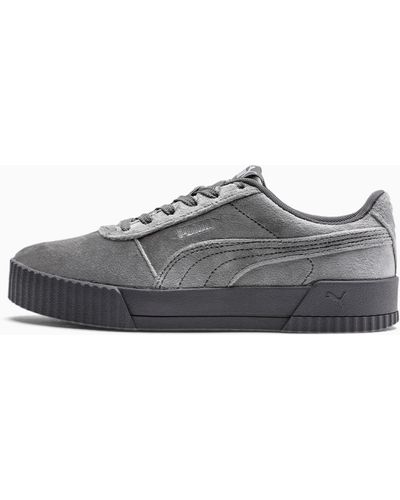 PUMA Carina Velvet Sneaker Schuhe - Grau