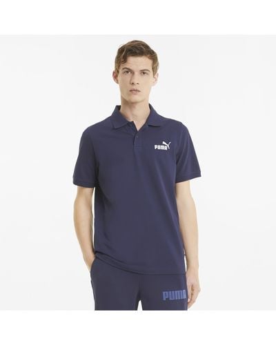 PUMA Essentials Pique Poloshirt - Blauw