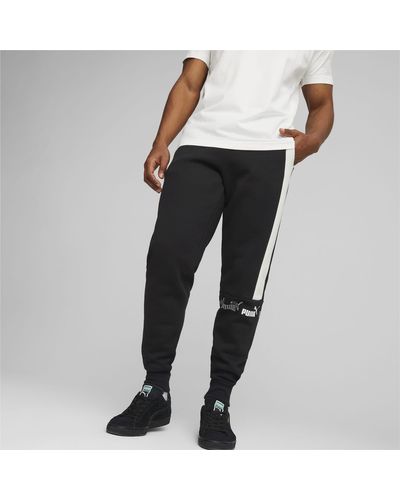 PUMA Around The Block Fleece Broek - Zwart