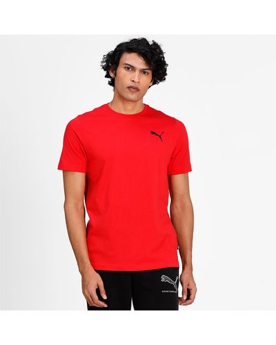 PUMA Camiseta Essentials Small Logo Para Hombre - Rojo