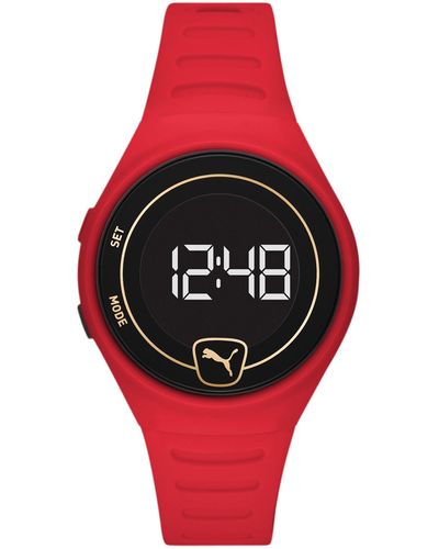PUMA Faster Polyurethane Watch - Red