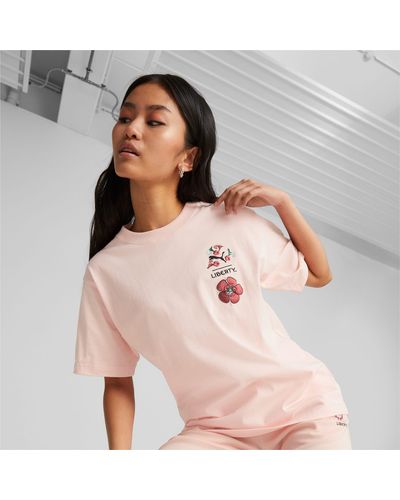 PUMA X LIBERTY Graphic T-Shirt für - Pink