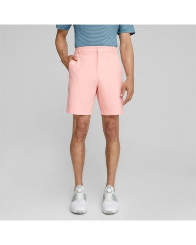 PUMA Dealer 8" Golf Shorts - Pink
