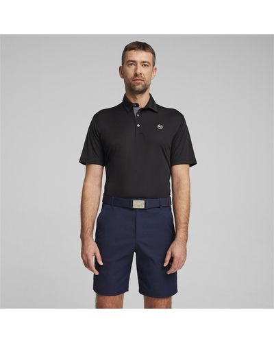 PUMA Pure Solid Golf Polo Shirt - Black