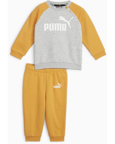 PUMA Conjunto Deportivo Para Bebé Minicats Essentials Raglan - Amarillo