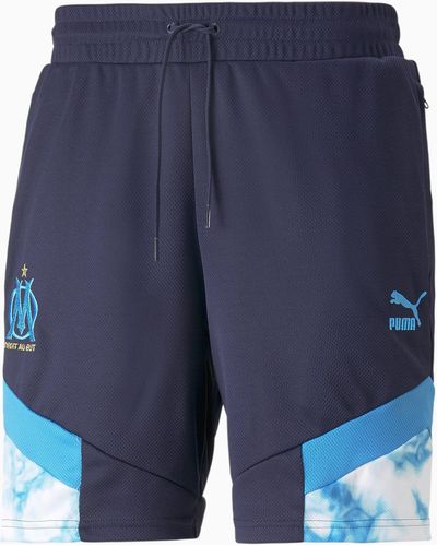 PUMA OM Iconic MCS Fußball-Shorts aus Mesh - Blau