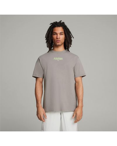 PUMA X PLEASURES Grafik-T-Shirt - Grau