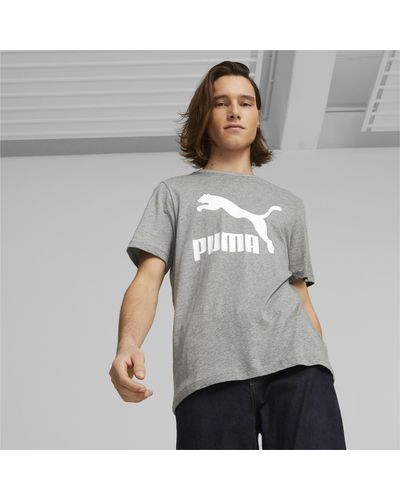 PUMA Classics Logo Tee - Gray