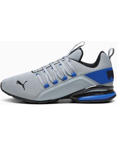PUMA Chaussures de Running Axelion Refresh 44.5 Cool Mid Gray Ultra Blue Black - Bleu