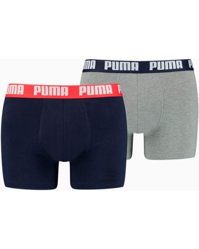 PUMA Basic Boxershorts 2er-Pack - Blau