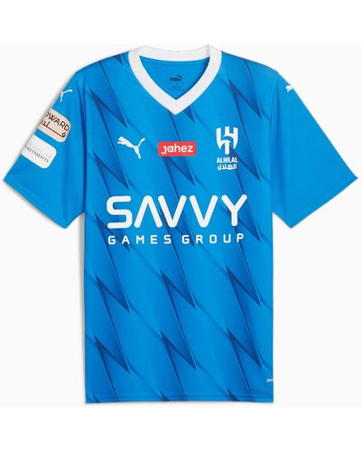 PUMA Réplica de La Camiseta de Fútbol Al Hilal Fútbol Masculino Home Neymar Jr Replica Jersey - Azul