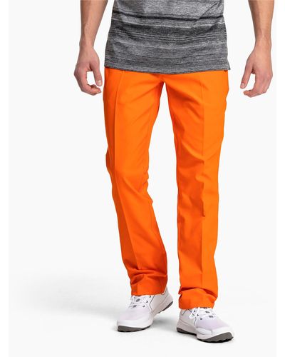 PUMA Jackpot 5 Pocket Gewebte Golf Hose - Orange