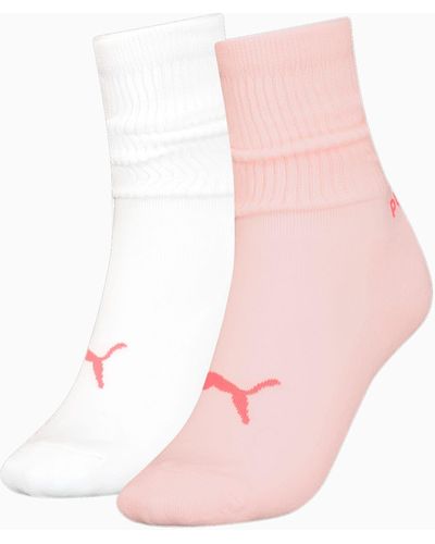 PUMA Slouch Crew Sokken (2 Paar) - Roze