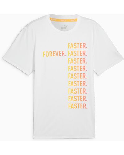 PUMA RUN FAV "Forever. Faster." T-Shirt - Weiß