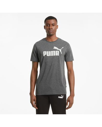 PUMA Essentials Heather T-Shirt - Schwarz