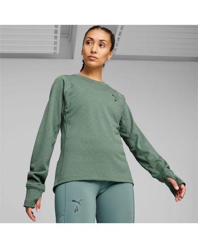 PUMA Seasons Raincell Long Sleeve Trail Running Top Shirt - Green