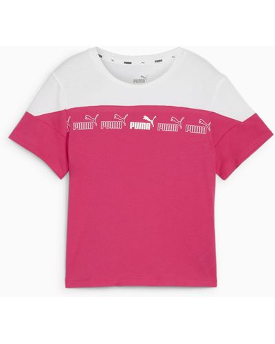 PUMA Around The Block T-shirt Voor - Roze