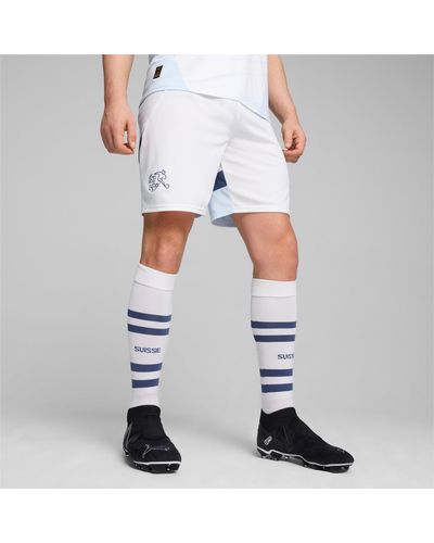 PUMA Shorts de Fútbol Réplica de Suiza - Blanco