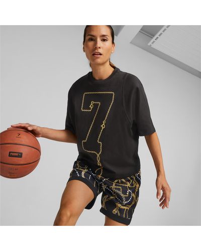 PUMA Gold Standard Basketbal-t-shirt - Zwart