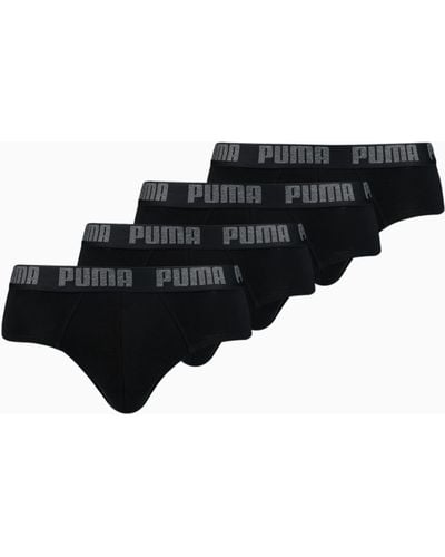 PUMA Basic Slips im 4er-Pack - Schwarz