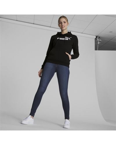 PUMA Plus Size Essentials Logo Fleece Hoodie - Black