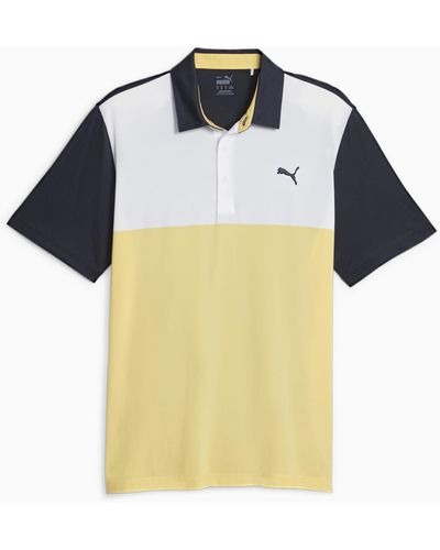PUMA Cloudspun Golfpoloshirt Met Kleurblokken - Blauw
