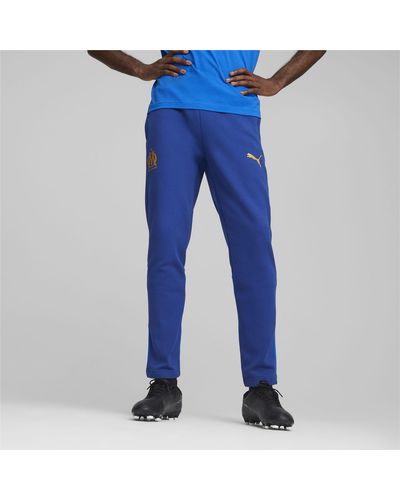 PUMA Pantalones de Deporte de Fútbol Olympique de Marseille Casuals - Azul
